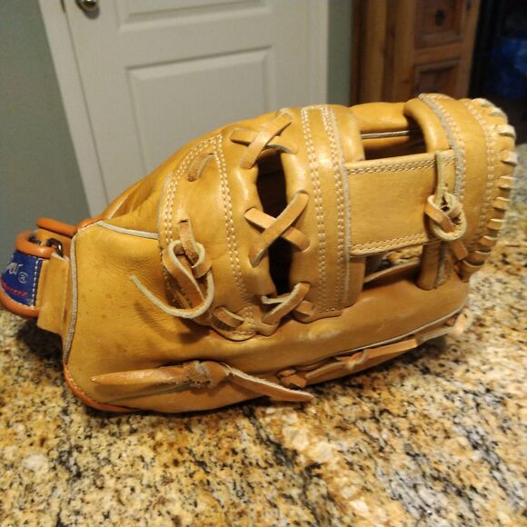 Big Mcgraw Brown Leather Right Hand Throw Baseball Glove Super Flex Pro Lock 174 - Picture 2 of 13
